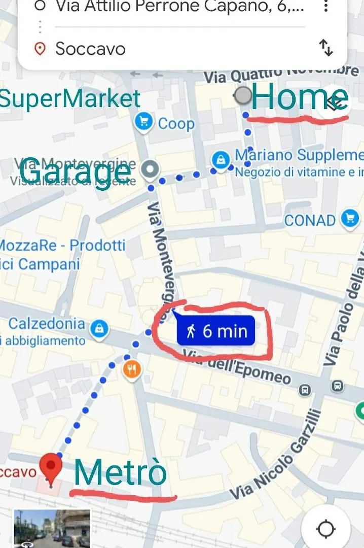 Napoli Stadio - 3 Bedrooms - 2 Bathrooms - Free Park Apartment